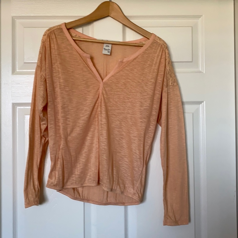 Juniors Peach blouse